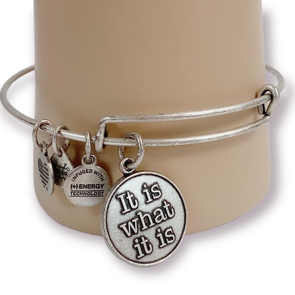 Alex And Ani It Is What It Is Bangle Boho Adjusta… - image 1